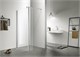AZARIO Душевая перегородка  CHICAGO 1200х1950 прозрачное стекло 8 мм, покрытие EASY CLEAN, подвижная доп.перегородка 50 см, цвет профиля серебро (AZ-NAR6321 1200) AZ-NAR6321 1200 - фото 351724