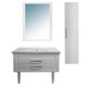 AZARIO Комплект Тумба напольная ELEGANT 100 с раковиной Exclusive 100 , цвет белый CS00058284 - фото 351745