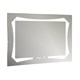 AZARIO Зеркало OTTO-4 800х600 c подсветкой и диммером, сенсор выкл+часы (ФР-00001398) ФР-00001398 - фото 351760