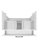 AZARIO Комплект Тумба Марика 80 Н 800*640*470 напольная с раковиной Fonte 80 (OW-00097237), цвет белый OW-00097237 - фото 351943