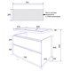 AZARIO Комплект Тумба Марика 80 Н 800*640*470 напольная с раковиной Fonte 80 (OW-00097237), цвет белый OW-00097237 - фото 351946