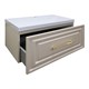 AZARIO Тумба LAURA 80/1 подвесная КАШЕМИР (БЕЗ РАКОВИНЫ CLASSIK 80) ручка ЗОЛОТО (CS00096950), цвет Кашемир CS00096950 - фото 352127