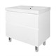 AZARIO Комплект Тумба Мила 80Н 815х470х870 напольная, с раковиной Tempo 80 (CS00091366), цвет белый матовый CS00091366 - фото 352520
