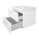 AZARIO Комплект Тумба Ника 60 610х480х560 подвесная, с раковиной Tempo 60 (CS00091367), цвет белый CS00091367 - фото 352529