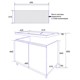 AZARIO Комплект Тумба Мила 50/Н напольная с раковиной Monte 50 (CS00097990), цвет белый CS00097990 - фото 352588