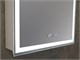 AZARIO Зеркало-шкаф Киото 50 (535х750) c подсветкой и диммером + часы (LED-00002356), цвет белый LED-00002356 - фото 352660