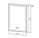 AZARIO Зеркало-шкаф Киото 50 (535х750) c подсветкой и диммером + часы (LED-00002356), цвет белый LED-00002356 - фото 352663