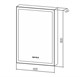 AZARIO Зеркало-шкаф Киото 60 (600х800) c подсветкой и диммером + часы (LED-00002358), цвет белый LED-00002358 - фото 352673