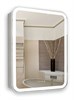 AZARIO Зеркало-шкаф Фиджи 50 508х756х140 c подсветкой и диммером + часы (LED-00002361), цвет белый LED-00002361 - фото 352678