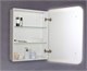 AZARIO Зеркало-шкаф Фиджи 50 508х756х140 c подсветкой и диммером + часы (LED-00002361), цвет белый LED-00002361 - фото 352681