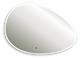 AZARIO Зеркало OMEGA 920*600 c подсветкой и диммером, бесконтактный сенсор (LED-00002556) LED-00002556 - фото 352789