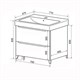 AZARIO Комплект Тумба LOTOS 70/2 Н 710х475х835 напольная с раковиной Monte 70 (CS00081986), цвет белый CS00081986 - фото 352803
