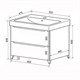 AZARIO Комплект Тумба LOTOS 80/2 Н 820х475х835 напольная с раковиной Monte 80 (CS00081987), цвет белый CS00081987 - фото 352806