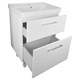 AZARIO Комплект Тумба Ника 60 Н 600х475х850 напольная, с раковиной Monte 60 (CS00082788), цвет белый CS00082788 - фото 352815