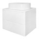 AZARIO Тумба LOTOS 60/2 600х460х500 подвесная, без раковины, белый глянцевый (CS00084142), цвет белый CS00084142 - фото 352824