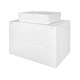 AZARIO Тумба LOTOS 70/2 700х460х500 подвесная, без раковины, белый гланцевый (CS00084143), цвет белый CS00084143 - фото 352834