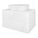 AZARIO Тумба LOTOS 70/2 700х460х500 подвесная, без раковины, белый гланцевый (CS00084143), цвет белый CS00084143 - фото 352835