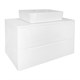 AZARIO Тумба LOTOS 80/2 800х460х500 подвесная, без раковины, белый глянец (CS00084144), цвет белый CS00084144 - фото 352840