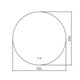 AZARIO Зеркало Savanna RGB D550 SMART-управление, парящая подсветка (LED-00002605) LED-00002605 - фото 352903