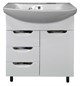 AZARIO Комплект Тумба Loranto Стиль- 70/3 700х860х450 с раковиной Балтика 70 (CS00068934), цвет белый CS00068934 - фото 353217