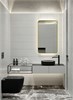AZARIO Зеркало INCANTO 600х1000 бесконтактный сенсор, подсветка с диммером, цвет золото (LED-00002558) LED-00002558 - фото 353399