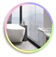 AZARIO Зеркало Perla neo - RGB D770 сенсорный выключатель, мультицвет (LED-00002610) LED-00002610 - фото 353414