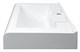 AZARIO Раковина подвесная Mario 600х505х145 литьевой мрамор, белый (CS00078506) CS00078506 - фото 354955