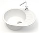 AZARIO Кухонная мойка Light 575х440х215) искусственный мрамор, цвет Белый (CS00079917) CS00079917 - фото 355010