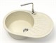 AZARIO Кухонная мойка Flora 730x450x215 искусственный мрамор, цвет бежевый (CS00079912) CS00079912 - фото 355063
