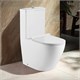 AZARIO Унитаз-моноблок  MORANO 680x370х830 напольный, безободковый, в комплекте со смывным механизмом Geberit и сиденьем дюропласт микролифт (AZ-1001-G) AZ-1001-G - фото 355226