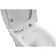 AZARIO Унитаз-моноблок  ANSA 385х695x775 безободковый, в комплекте с сиденьем дюропласт микролифт, белый (AZ-2301) AZ-2301 - фото 355264