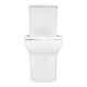 AZARIO Унитаз-компакт  Alba 620х405х805 напольный, безободковый, с сиденьем микролифт (AZ-8323) AZ-8323 - фото 355456
