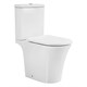 AZARIO Унитаз-компакт  VISE 640х365х820 напольный, безободковый, в комплекте с быстросъемным сиденьем микролифт (AZ-1343BT) AZ-1343BT - фото 355596