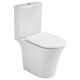 AZARIO Унитаз-компакт  VISE 640х365х820 напольный, безободковый, в комплекте с быстросъемным сиденьем микролифт (AZ-1343BT) AZ-1343BT - фото 355597