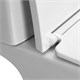 AZARIO Унитаз-компакт  VISE 640х365х820 напольный, безободковый, в комплекте с быстросъемным сиденьем микролифт (AZ-1343BT) AZ-1343BT - фото 355603
