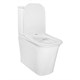 AZARIO Унитаз-компакт  VELISE 355х625x810 напольный, безободковый в комплекте с быстросъемным сиденьем микролифт (AZ-1222A) AZ-1222A - фото 356119