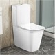 AZARIO Унитаз-компакт  VELISE 355х625x810 напольный, безободковый в комплекте с быстросъемным сиденьем микролифт (AZ-1222A) AZ-1222A - фото 356129