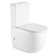 AZARIO Унитаз-компакт  Mitta 620х340х810 напольный, безободковый, в комплекте с сиденьем микролифт (AZ-2128) AZ-2128 - фото 356203