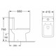 AZARIO Унитаз-компакт  ELANA 680х410х790 напольный, с сиденьем микролифт (AZ-234) AZ-234 - фото 356271