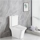 AZARIO Унитаз-компакт  AVERO 660x360х820 напольный, безободковый с бачком и сиденьем микролифт (AZ-3121) AZ-3121 - фото 356315