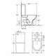 AZARIO Унитаз-компакт  Renda 615х365х840 напольный, безободковый,  в комплекте с арматурой, сиденье микролифт, белый (AZ-8693) AZ-8693 - фото 356541