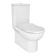 AZARIO Унитаз-компакт  Ambra 645x370x815 напольный, безободковый, в комплекте сиденьем микролифт (AZ-848) AZ-848 - фото 356574