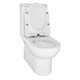 AZARIO Унитаз-компакт  Ambra 645x370x815 напольный, безободковый, в комплекте сиденьем микролифт (AZ-848) AZ-848 - фото 356576