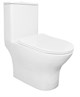 AZARIO Унитаз-моноблок  Terni 670x350x760 горизонтальный слив, быстросъемное сиденье микролифт (AZ-8618) AZ-8618 - фото 356652
