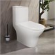 AZARIO Унитаз-моноблок  Terni 670x350x760 горизонтальный слив, быстросъемное сиденье микролифт (AZ-8618) AZ-8618 - фото 356662