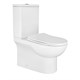 AZARIO Унитаз-компакт напольный  Ambra 645x370x815 безободковый, в комплекте с арматурой Geberit и сиденьем микролифт (AZ-848G) AZ-848G - фото 356684