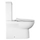 AZARIO Унитаз-компакт напольный  Ambra 645x370x815 безободковый, в комплекте с арматурой Geberit и сиденьем микролифт (AZ-848G) AZ-848G - фото 356695