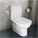 AZARIO Унитаз-компакт напольный  Ambra 645x370x815 безободковый, в комплекте с арматурой Geberit и сиденьем микролифт (AZ-848G) AZ-848G - фото 356697