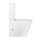 AZARIO Унитаз-компакт  Quadro 605x340x810 напольный, безободковый с сидением микролифт и арматурой, белый (AZ-2175) AZ-2175 - фото 356707