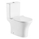 AZARIO Унитаз-компакт  FRETTA ROUND N 340х650х770 напольный, безободковый, c быстросьемным сиденьем микролифт (AZ-1038A) AZ-1038A - фото 356869